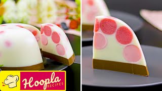 Strawberry Milk Agar Dessert | Amazing Cake Decorating Ideas | Hoopla Recipes