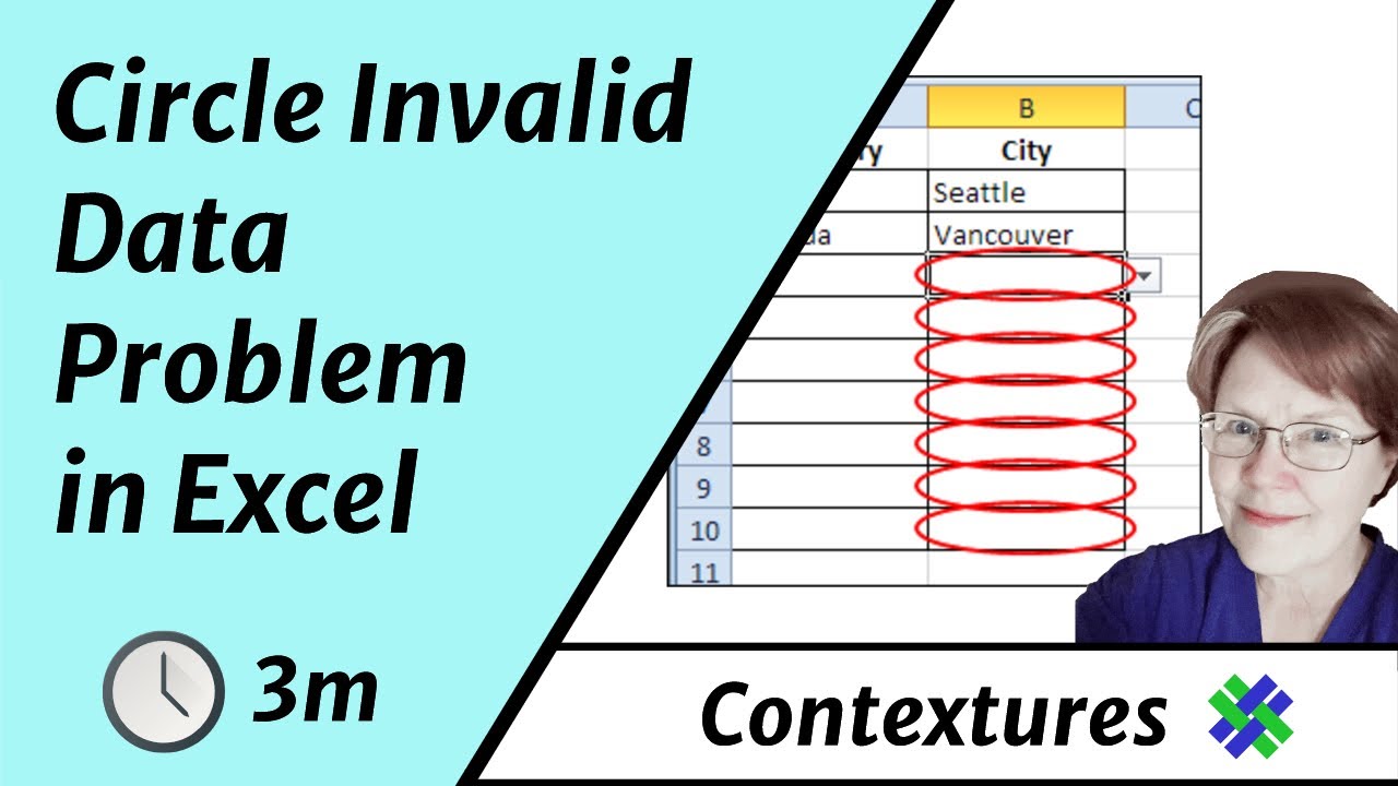 Circle Invalid Data Problem in Excel with Ignore Blank Setting - YouTube