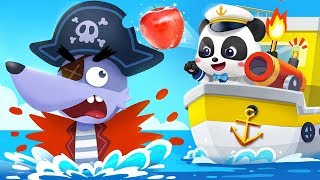 little captain vs big bad wolf nursery rhymes kids songs kids cartoon jobs song babybus