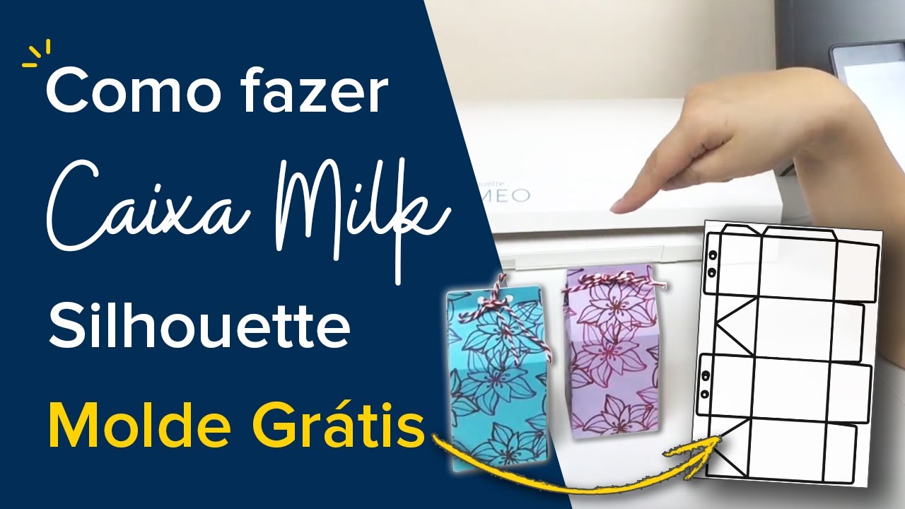 Molde Silhouette Caixa Milk moldes e imagens vetorizadas