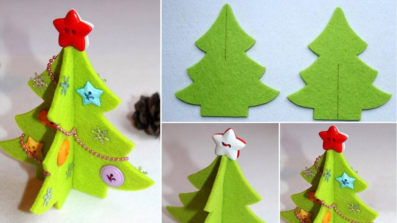 Cách làm cây thông Noel trang trí từ vải dạ - Cách làm đồ Handmade ...