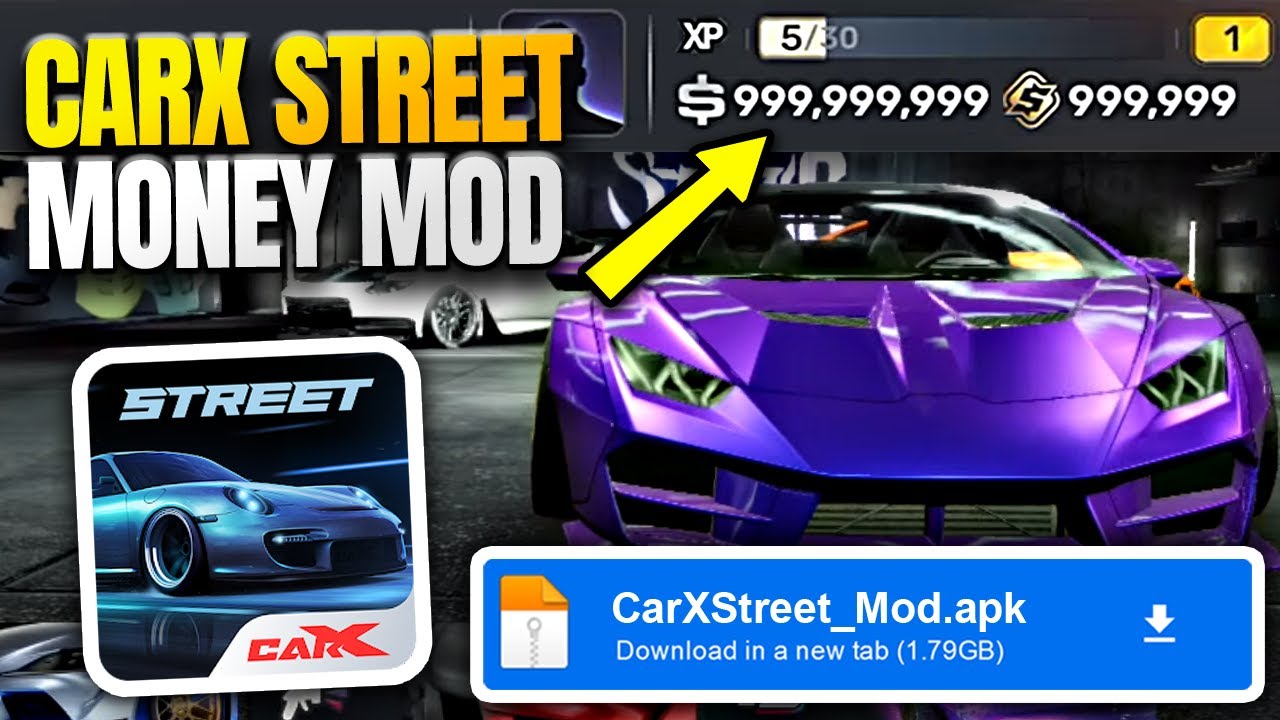 🔴 CARX STREET HACK/MOD 😮 UNLIMITED MONEY & ALL CARS UNLOCKED in CarX ...