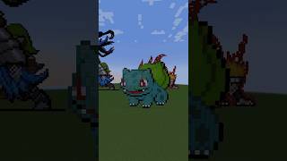 Minecraft Pixelart | Bulbasaur #001 | Pokemon | #pixelart #minecraft #pokemon #shorts