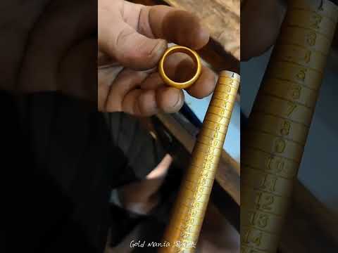 Thick shining golden ring making process #viral #trending #gold #best #shorts