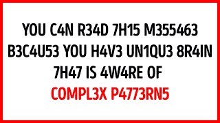 ONLY PEOPLE WITH UNIQUE BRAINS WILL SOLVE THESE RIDDLES!