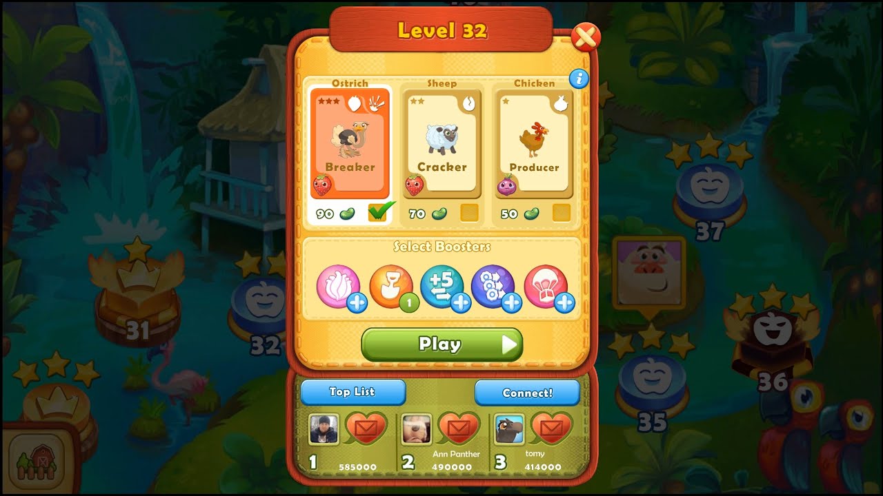 Farm Heroes Saga Level 32 - YouTube