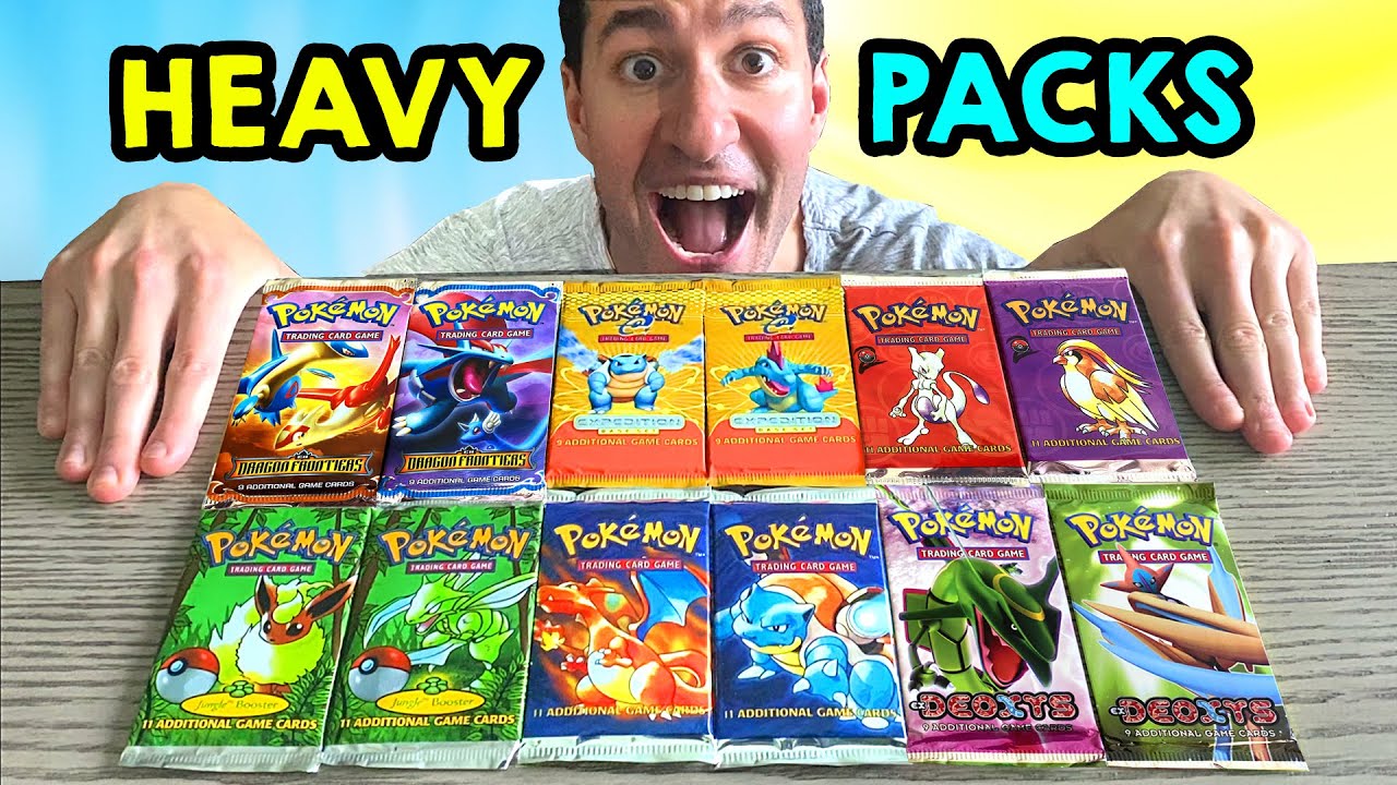 Opening ALL HEAVY Vintage Packs of Pokemon Cards! - YouTube