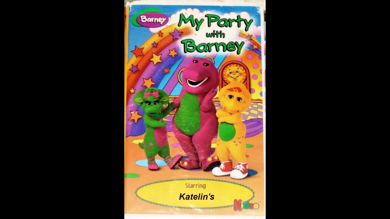 My Party with Barney 1998 VHS Kideo Starring Katelin - YouTube