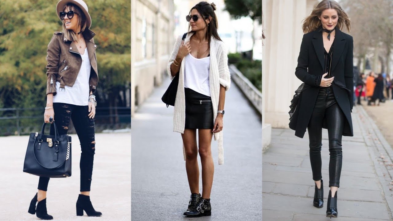 Actualizar 85+ imagen botines negros mujer outfit