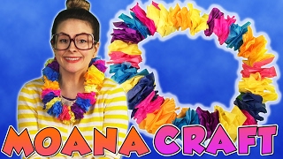 DIY Lei Inspired by Moana! | Arts and Crafts with Crafty Carol