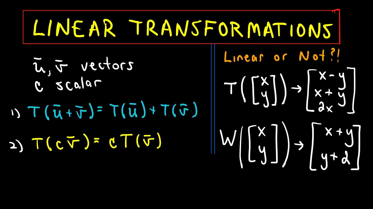 Algebra Of Linear Transformation