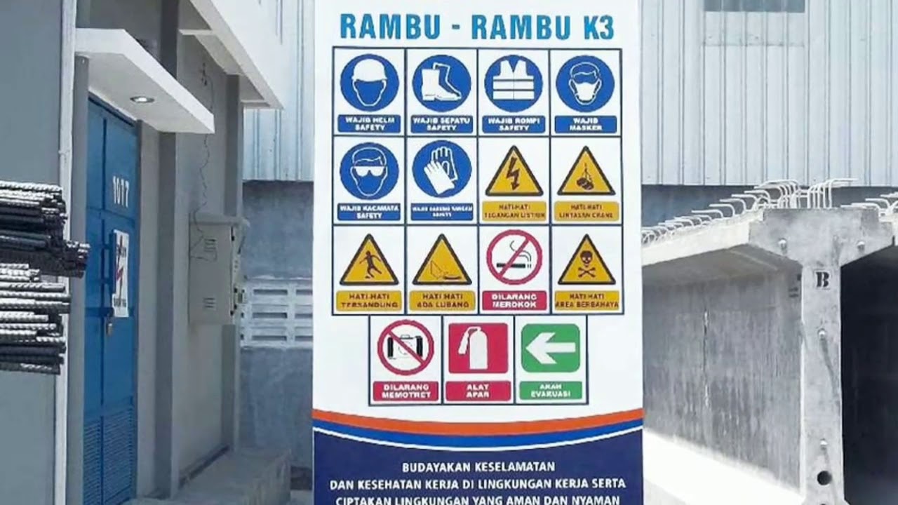 Ide 50 Rambu  Rambu  K3 Motif Minimalis