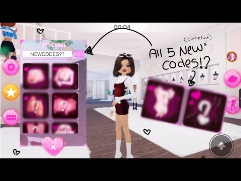 5 new codes in dress to impress //come fast//roblox/update dress to ...