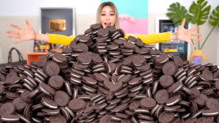 Mixing All My 1000 Oreos Into One Giant Oreo!