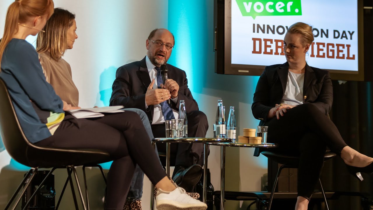 VOCER Innovation Day 2018: Anja Reschke, Martin Schulz, Elisabeth ...