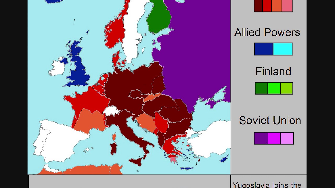 World War 2 in Europe: Every day - YouTube