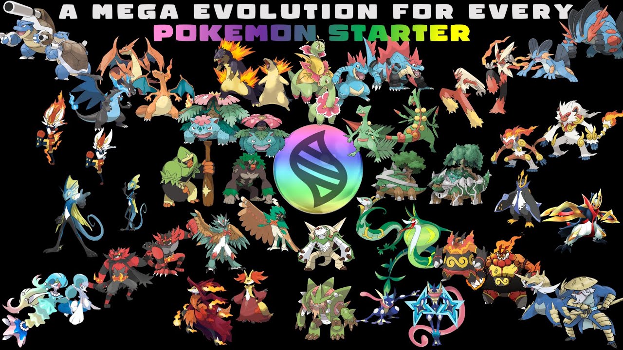 Pokemon Starters Mega Evolution