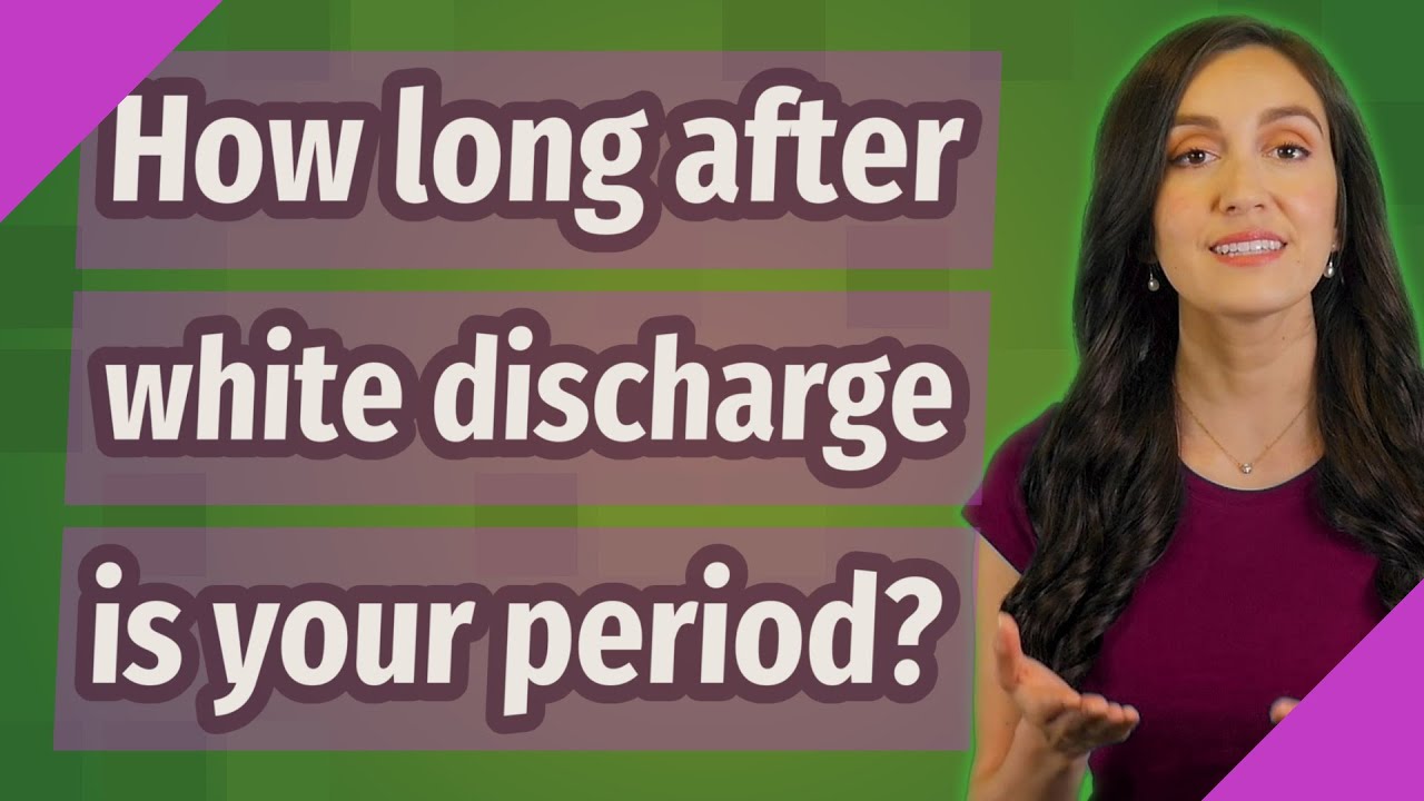 How long after white discharge is your period? - YouTube