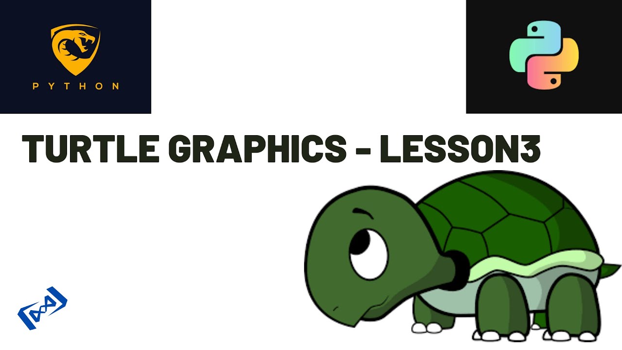 Python Turtle graphics Tutorial - Lesson 3