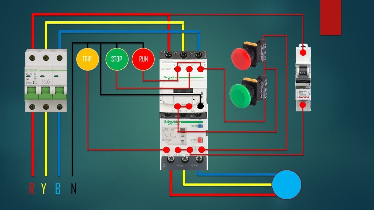 3 Phase Motor Starter Wiring Diagram