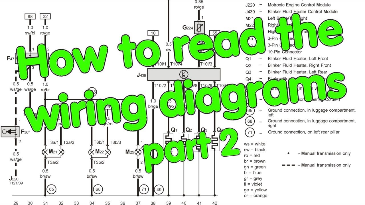 How To Read An Electrical Diagram Automotive