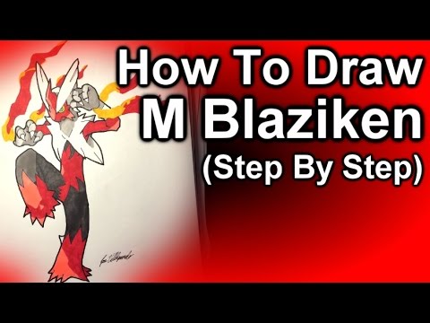 How To Draw Mega Blaziken