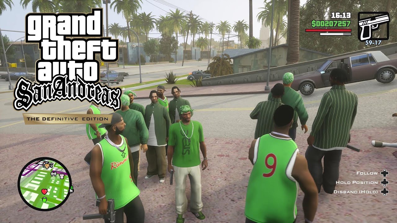 GTA SA - hanging with grove street homies - YouTube