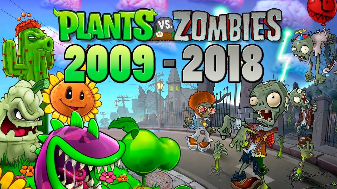 История / Эволюция Plants vs Zombies 2009 - 2018 - YouTube