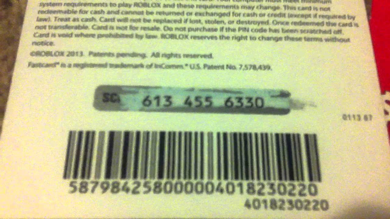 A Roblox Card Code