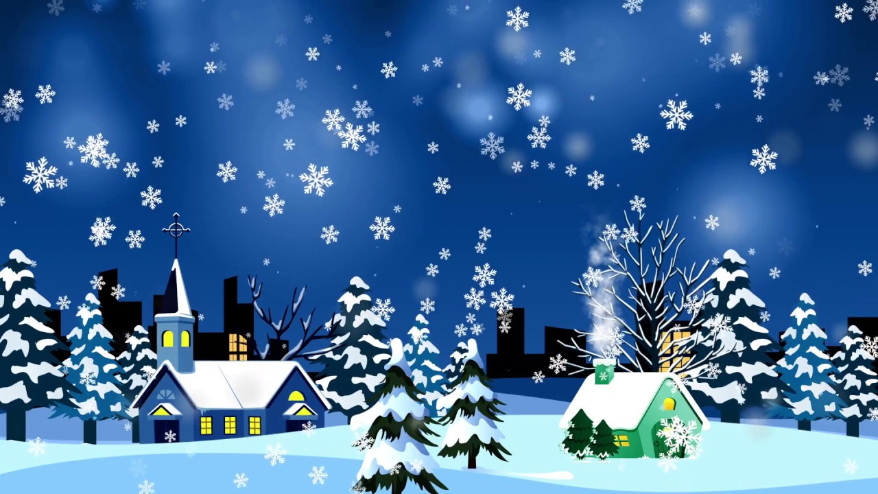 Cartoon Snowing Background ~ Christmas Wallpaper Moving Snow Falling ...