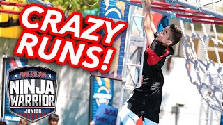 8 Crazy Intense Ninja Runs from Season 2  | American Ninja Warrior Junior | Universal Kids