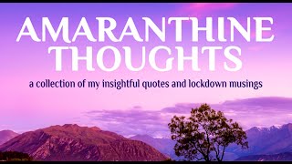 AMARANTHINE THOUGHTS | BOOK REVIEWS