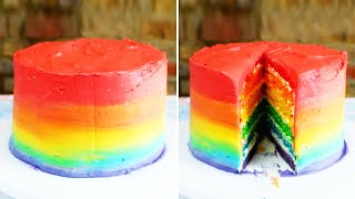 Yummy Cake Recipes | EP 3 | Rainbow Layer Cake | How To Make Rainbow Cake | Simple Cake Recipe