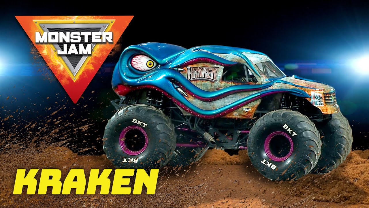 Kraken Monster Truck Escapes The Ocean! / Most Epic Monster Jam Trucks ...