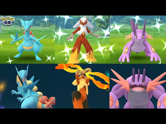 Sceptile Blaziken And Swampert Mega Evolution