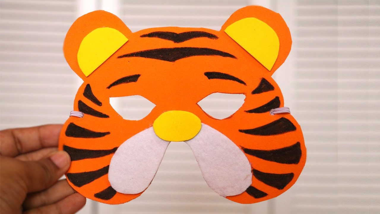 DIY Mask | How to make Tiger Mask for kids | DIY Birthday Gifts ...