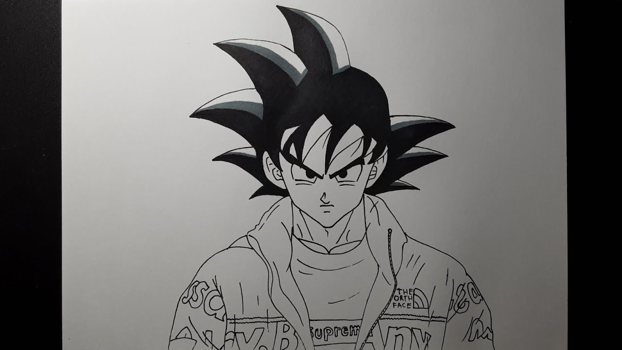 Drip Goku Drawing