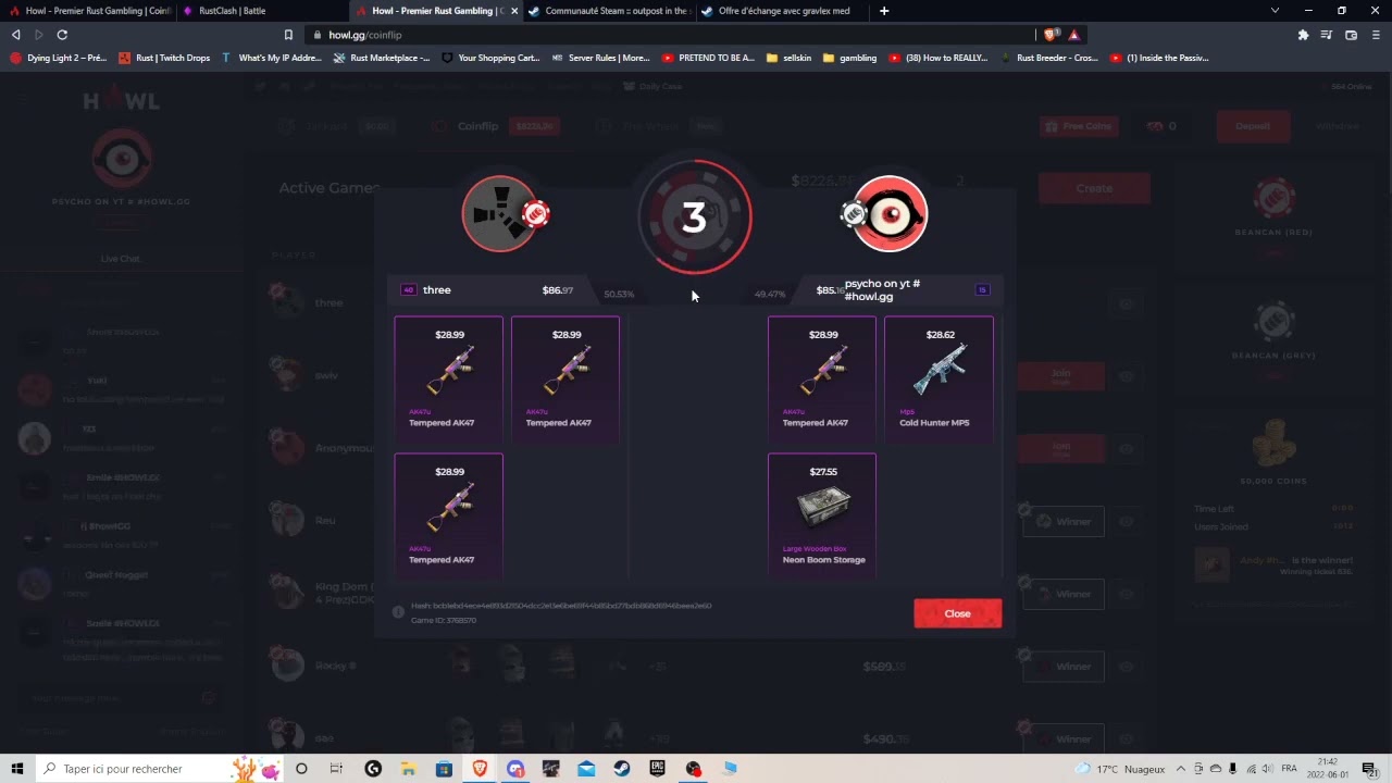 80$flip on howl.gg - YouTube