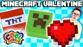 Minecraft Valentine's Day DIY Gifts for Candy! | Arts and Crafts with Crafty Carol