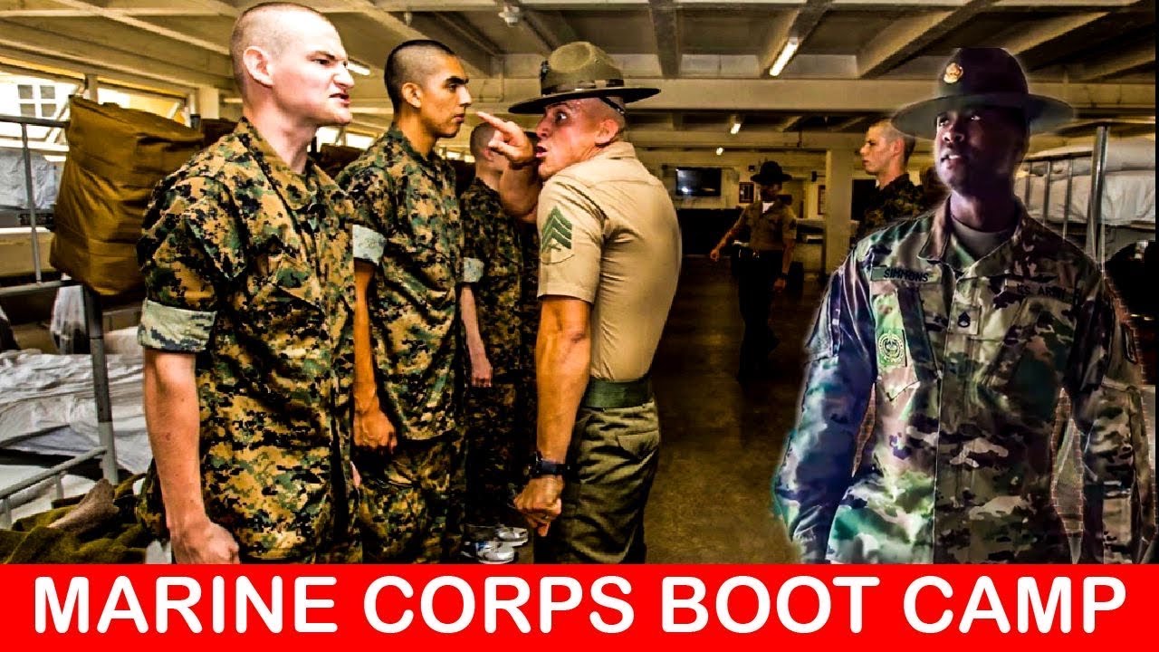 ARMY DRILL SERGEANT REACTS TO MARINE CORPS BOOT CAMP - YouTube