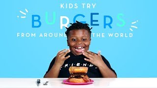 Kids Try Burgers from Around the World | Kids Try | HiHo Kids