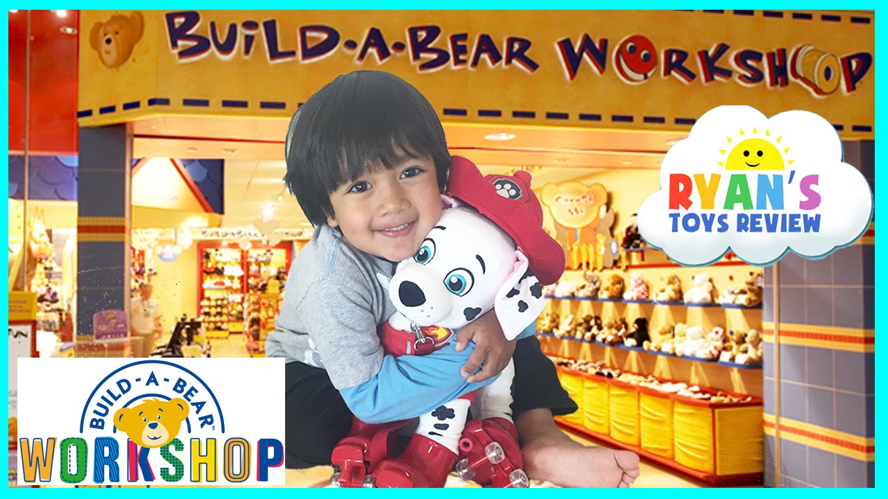 Ryan Toysreview'S First Build A Bear Workshop With Paw Patrol Chase And  Marshall - Youtube