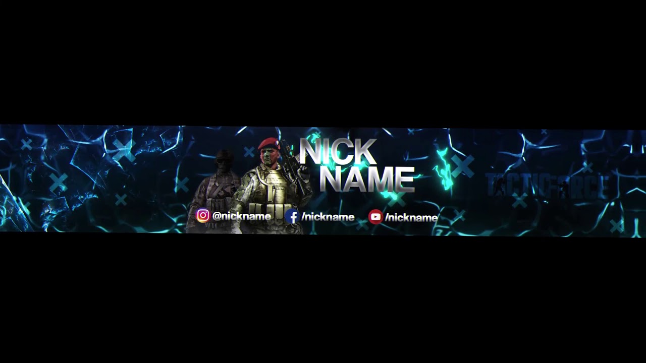 Tactic Force YouTube Banner +PSD - YouTube