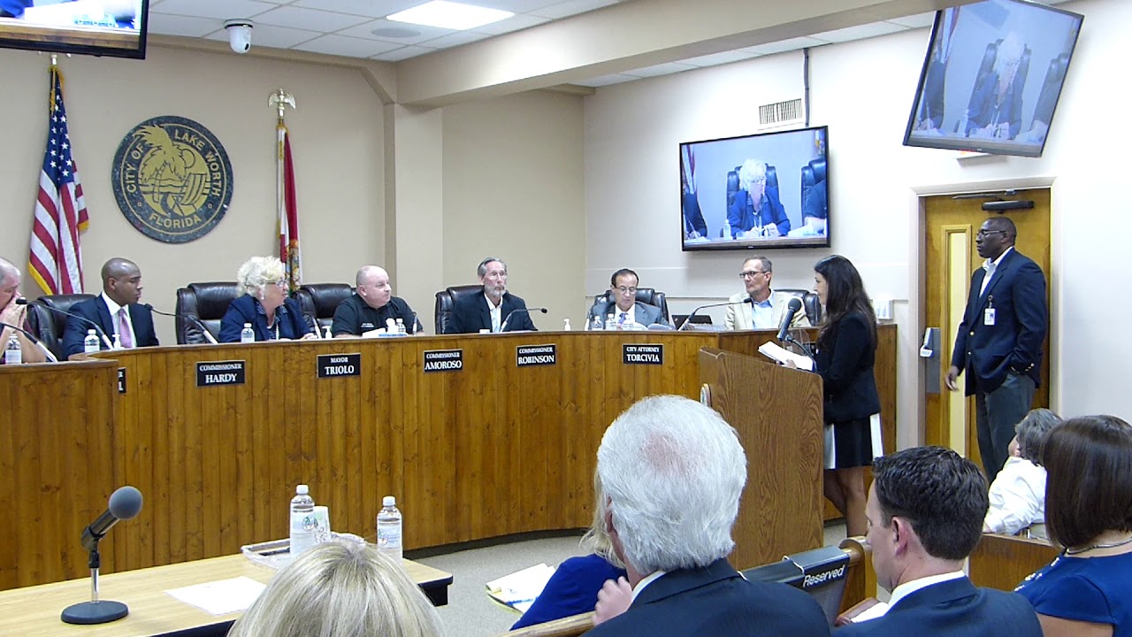 Lake Worth City Commission Meeting - 08 15 17 - School Board Member ...