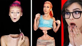 Crazy MAKEUP and Body Paint ILLUSIONS