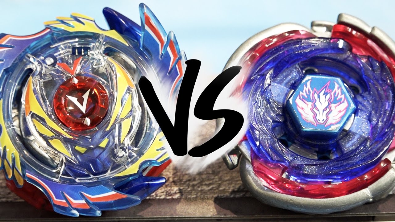 Beyblade BURST VS METAL FIGHT 4D Battle: God Valkyrie .6V.Rb VS Big ...