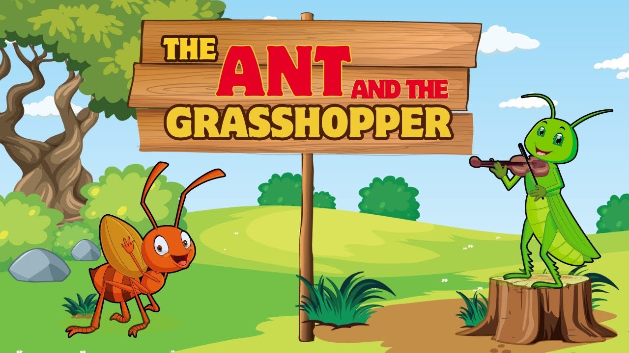 Exciting Stories ! The Ant and the Grasshopper | Moral Story for ...