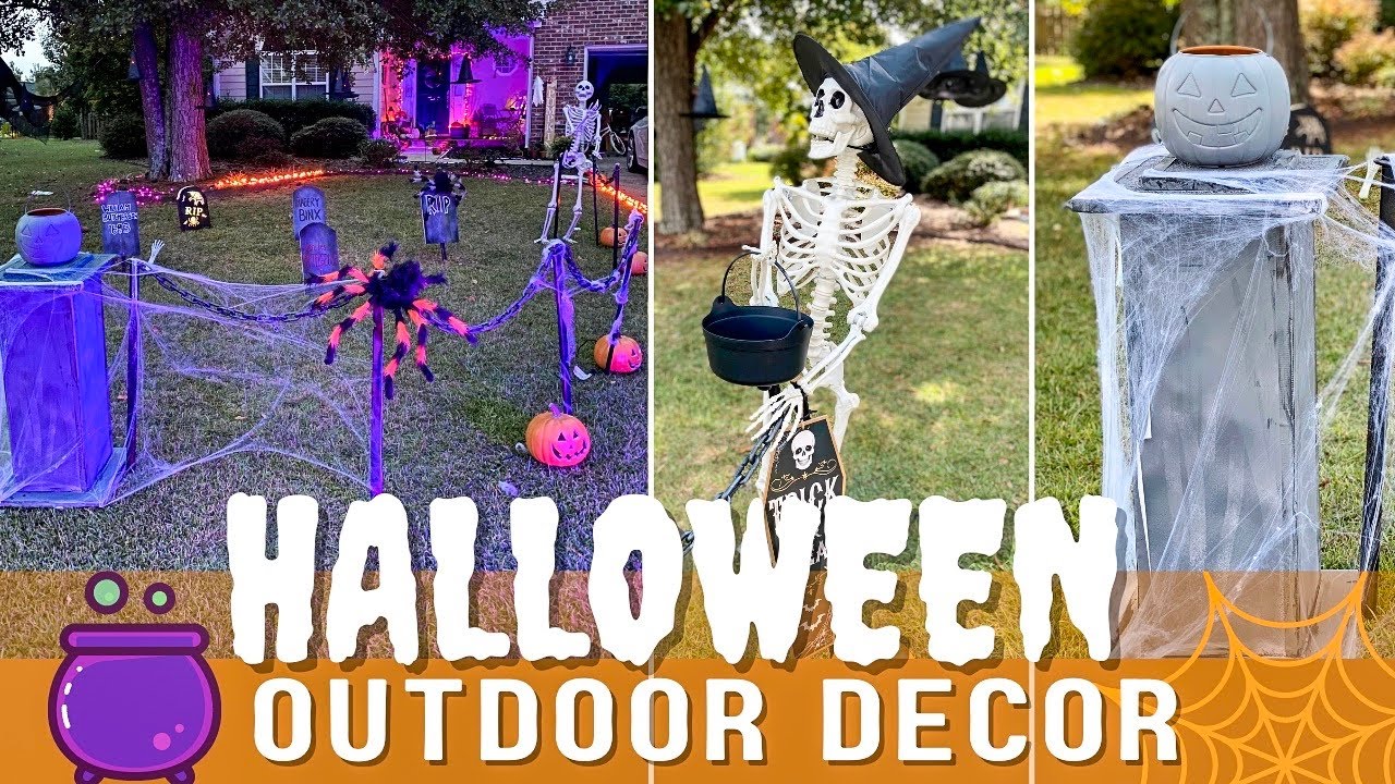 Halloween ???? Outdoor Decor | Front Yard Halloween Decorations ...