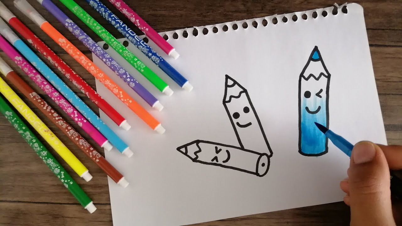 How to draw easy pencils for Kids |Easy draw for Kids - YouTube