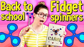 Back to School Fidget Spinner DIY Notebook & DIY Pencil Topper! | Arts & Crafts with Crafty Carol